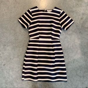 Navy Striped Dress